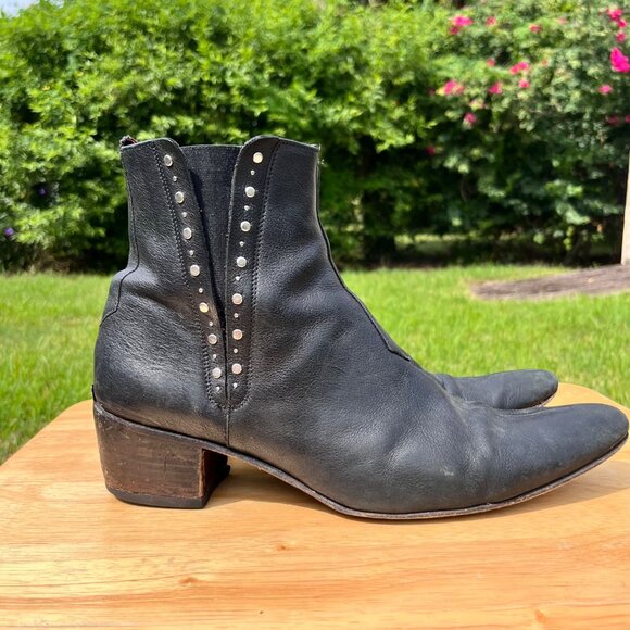 Jeffery West Muse HELTER SKELTER Front Seam Leather Chelsea Boots Size 11 - Picture 3 of 13